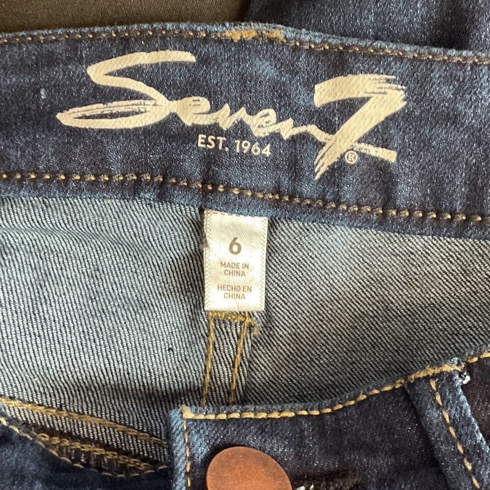 Seven7 Women's Dark Blue Skinny Jeans - Picture 5 of 6